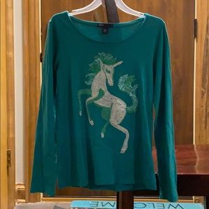 Teal Unicorn Shirt